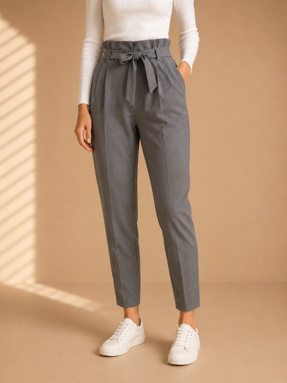 💙 2 for $20 💙 RW&CO Gray Tie Waist Dress Pants Trousers (Women’s 8)